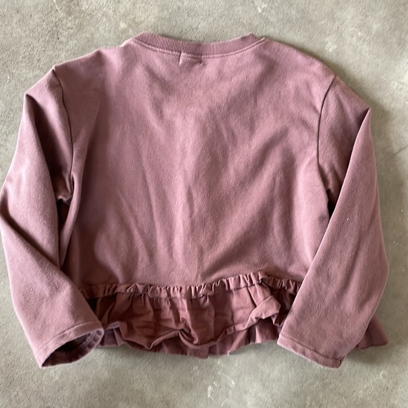 Jamie Kay Dusty Purple Ruffle Hem Girls Cardigan size 7y - Picture 4 of 4